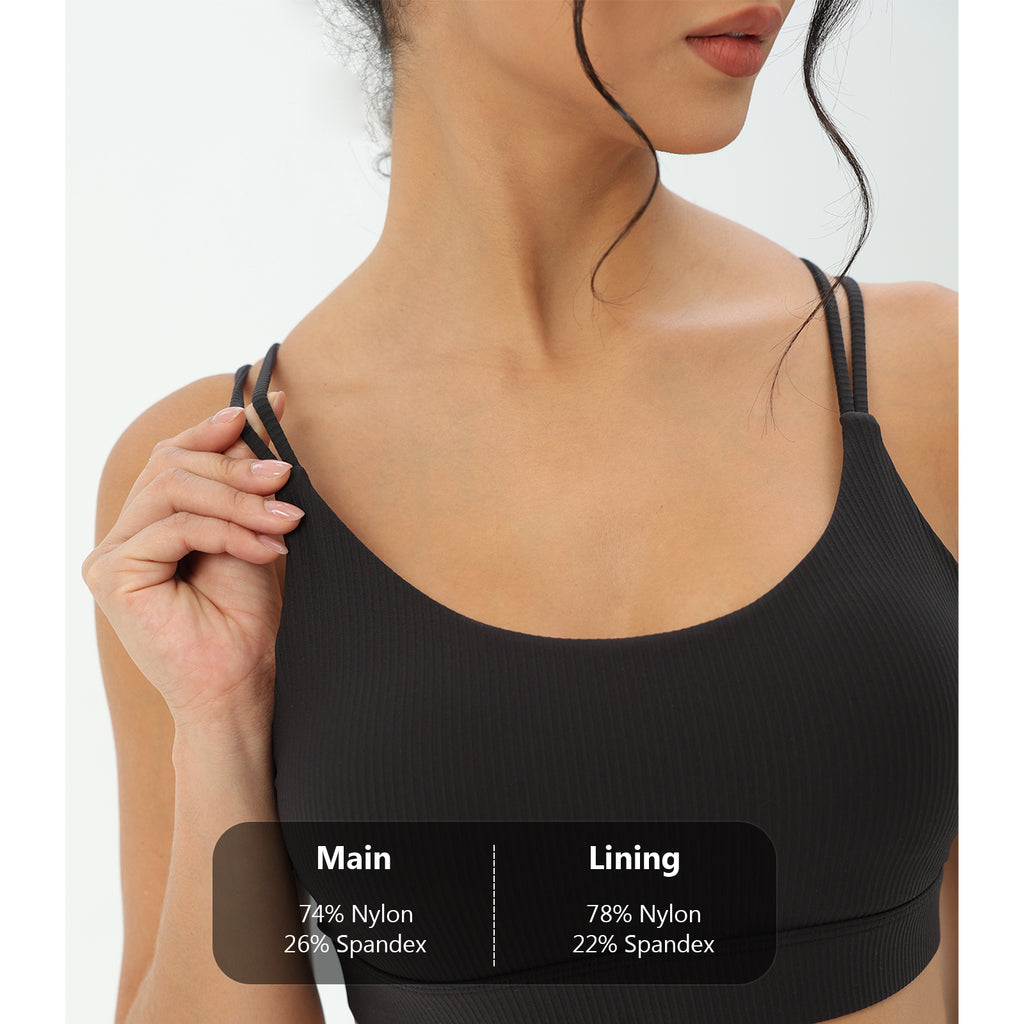 CILD Women's Crossover-Back Sports Bra | Yoga & Gym - image 8