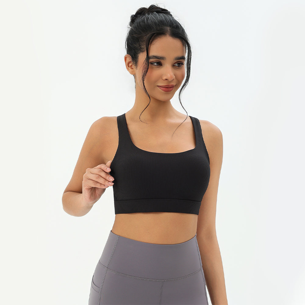 CILD Women's Crossover-Back Racerback Sports Bra - image 12
