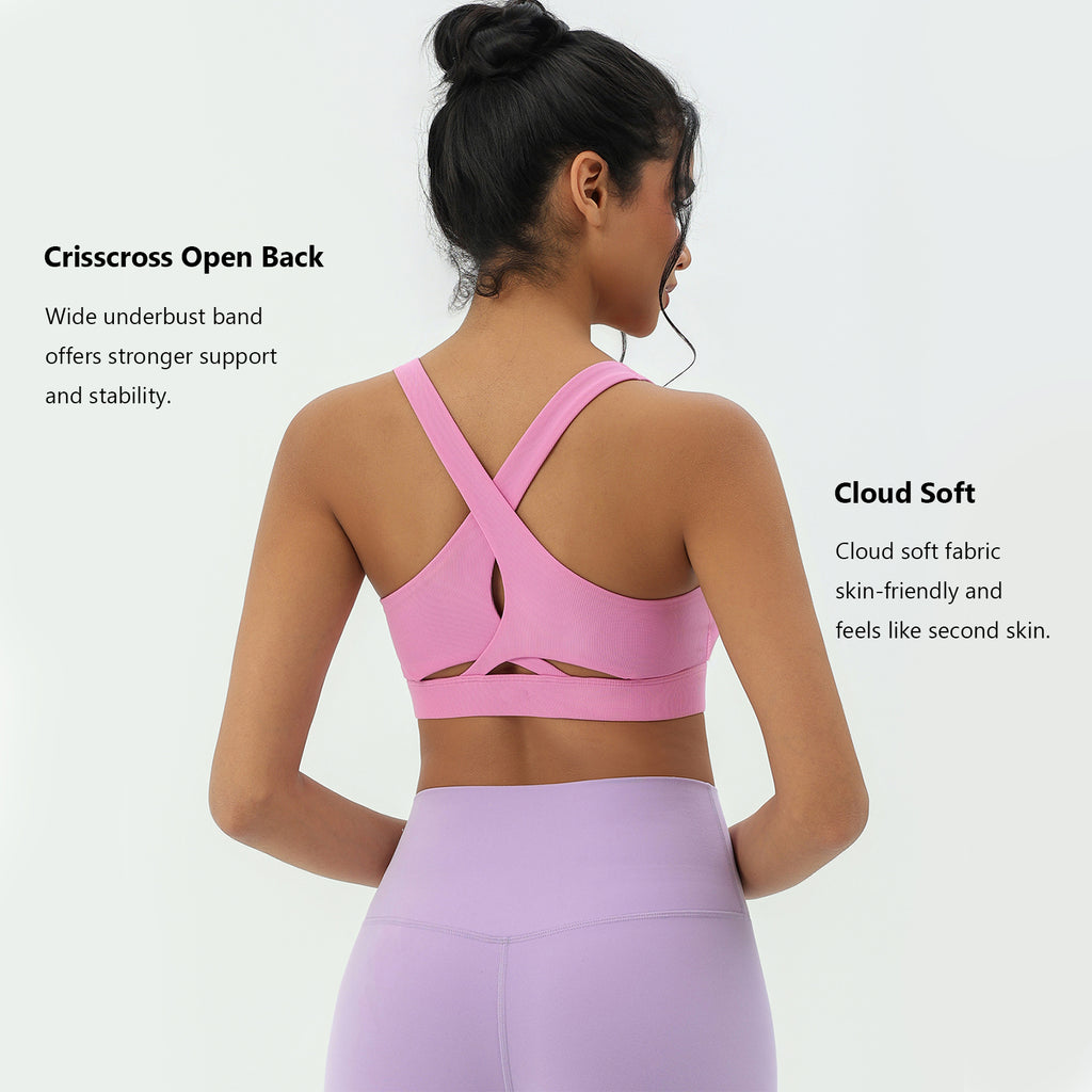 CILD Women's Ribbed Racerback Sports Bra - image 6