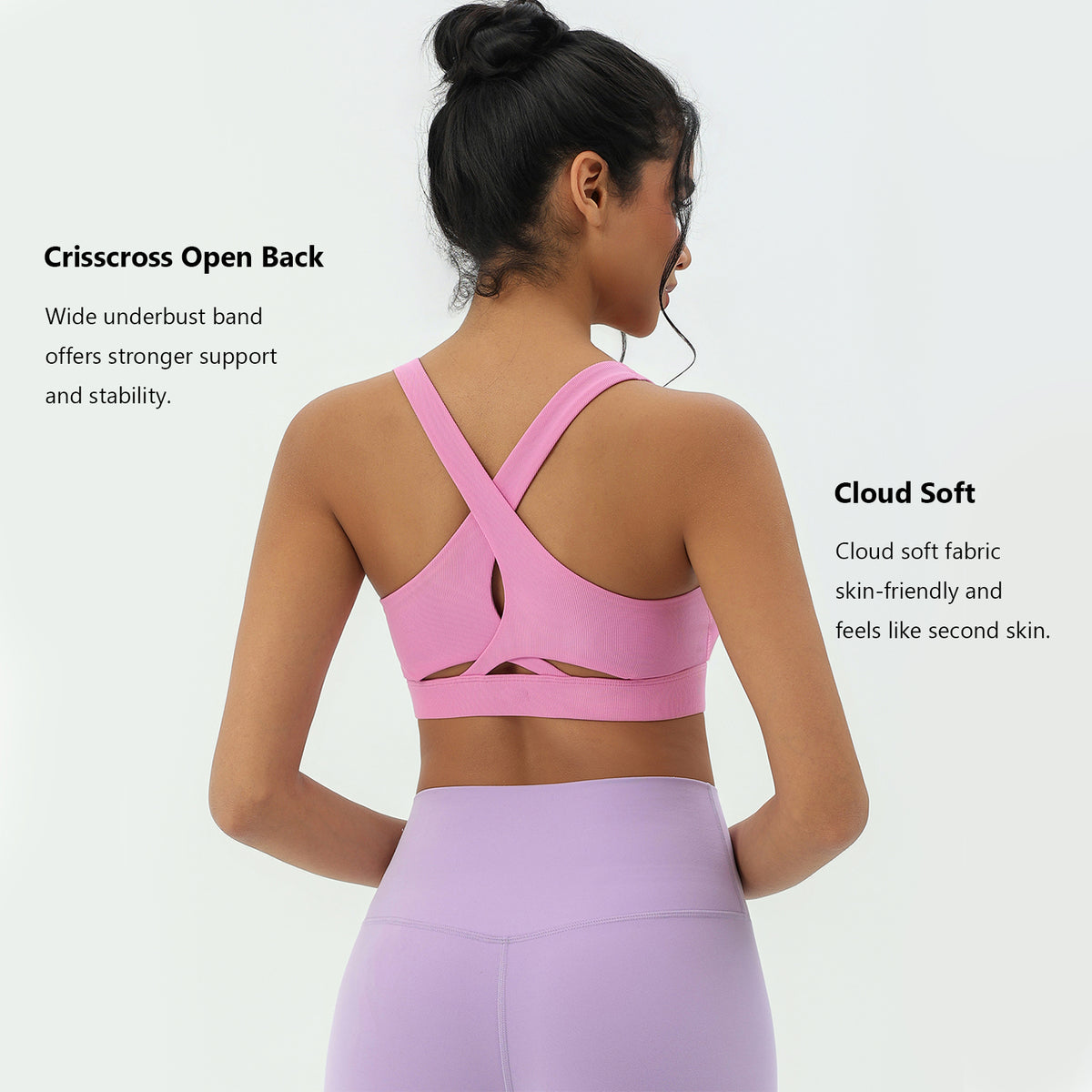 CILD Women's Ribbed Racerback Sports Bra - image 6