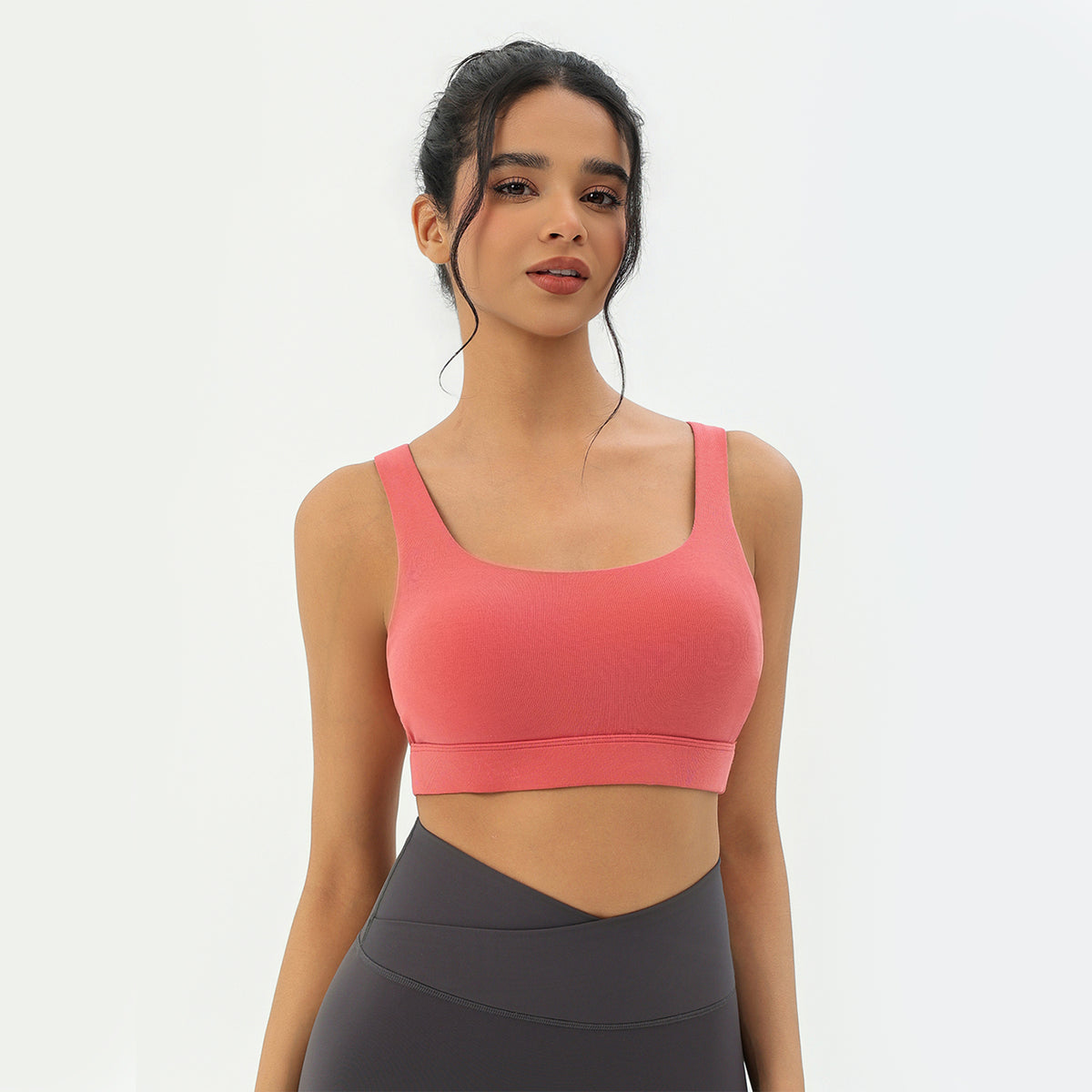 CILD Women's Crossover-Back Racerback Sports Bra - image 5