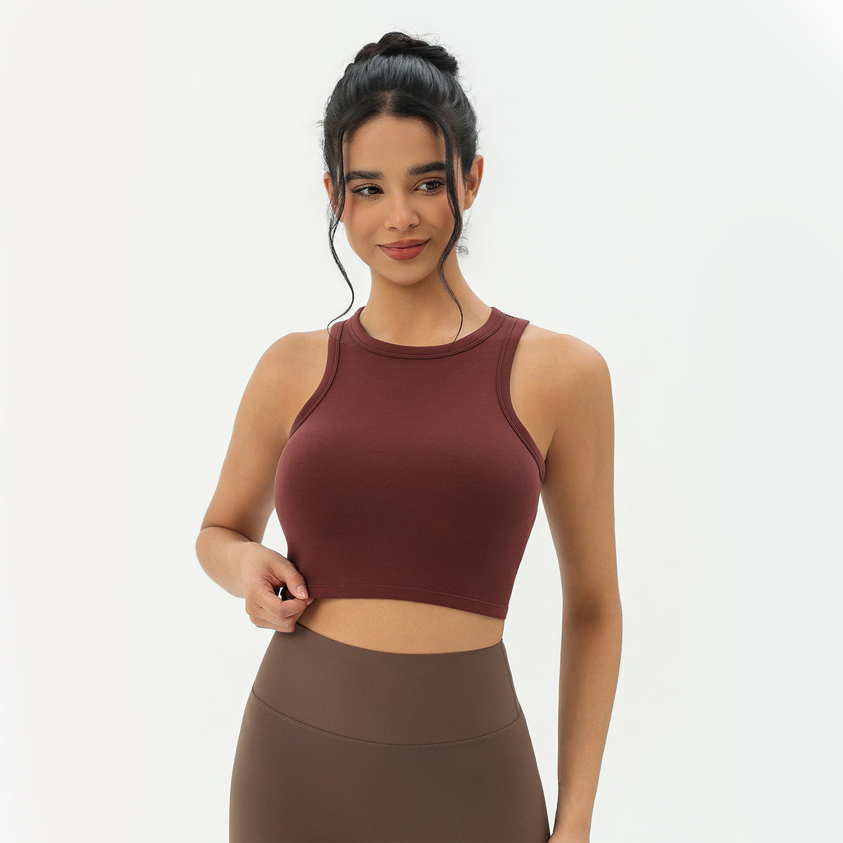 CILD Women's Racerback Cropped Tank Top - image 3
