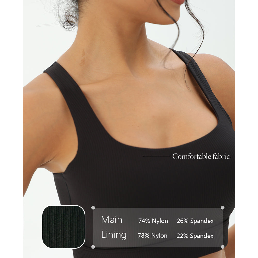 CILD Women's Crossover-Back Racerback Sports Bra - image 16