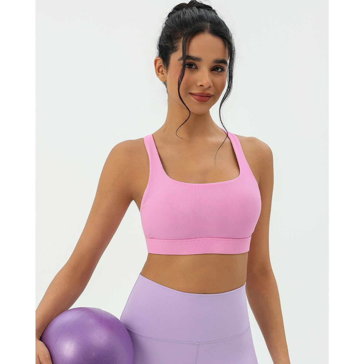 CILD Women's Ribbed Racerback Sports Bra - image 5