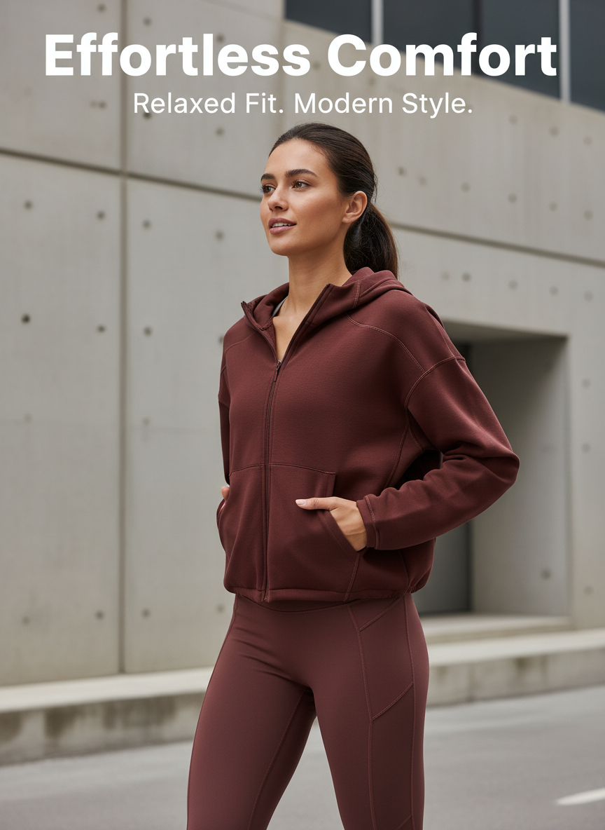 Women's hooded sweater