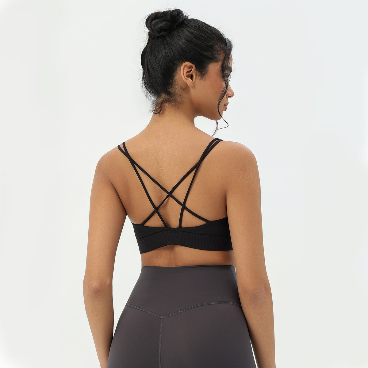 CILD Women's Crossover-Back Sports Bra | Yoga & Gym - image 5
