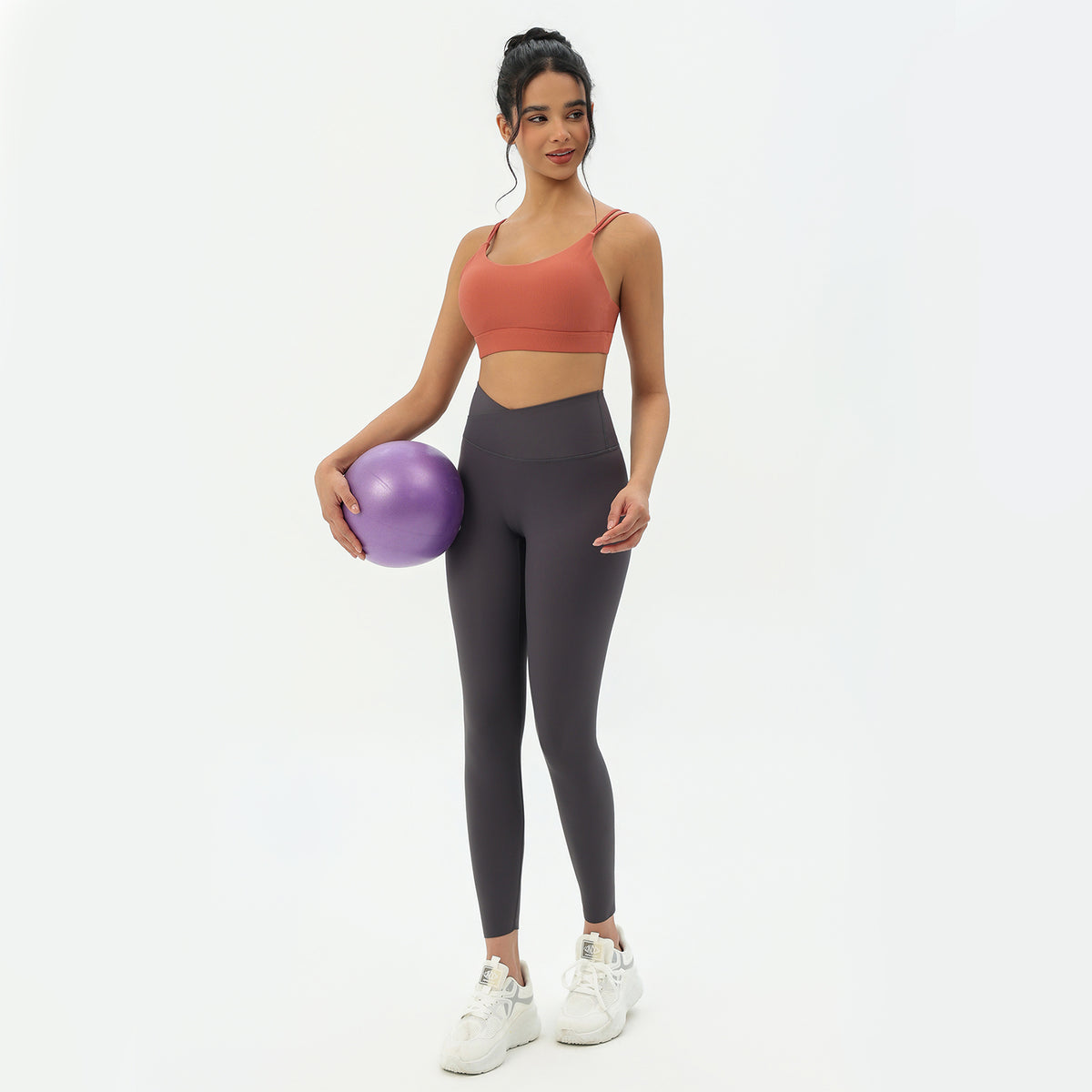 CILD Women's Crossover-Back Sports Bra | Yoga & Gym - image 10