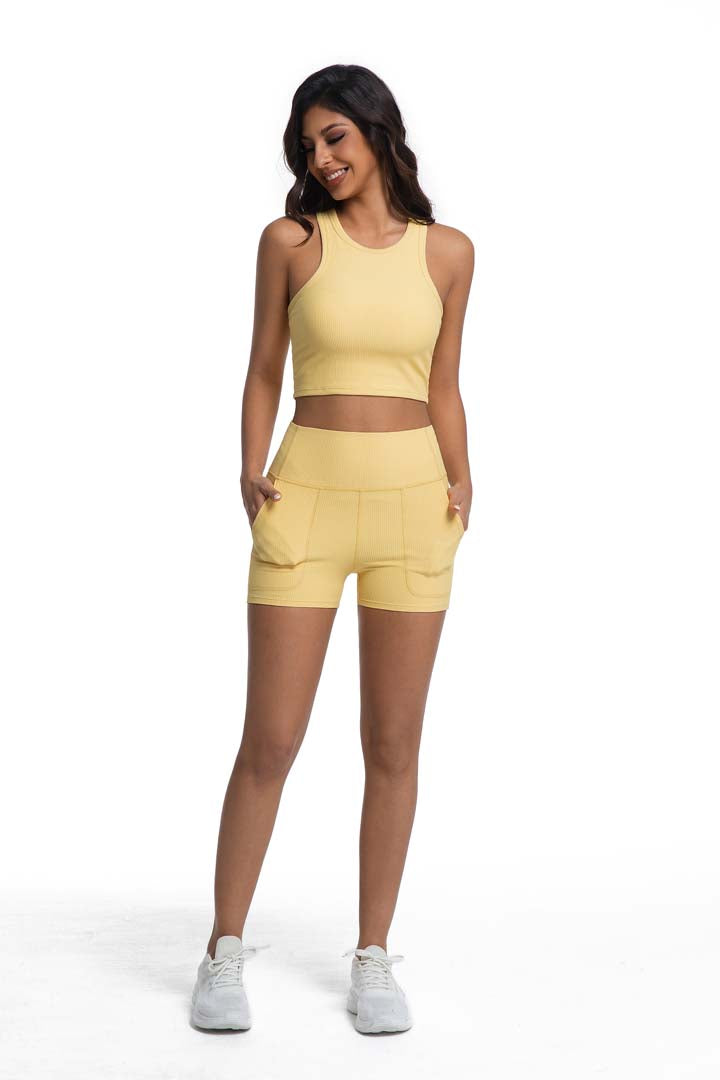 Elegant & Lightweight Cropped Yoga Set