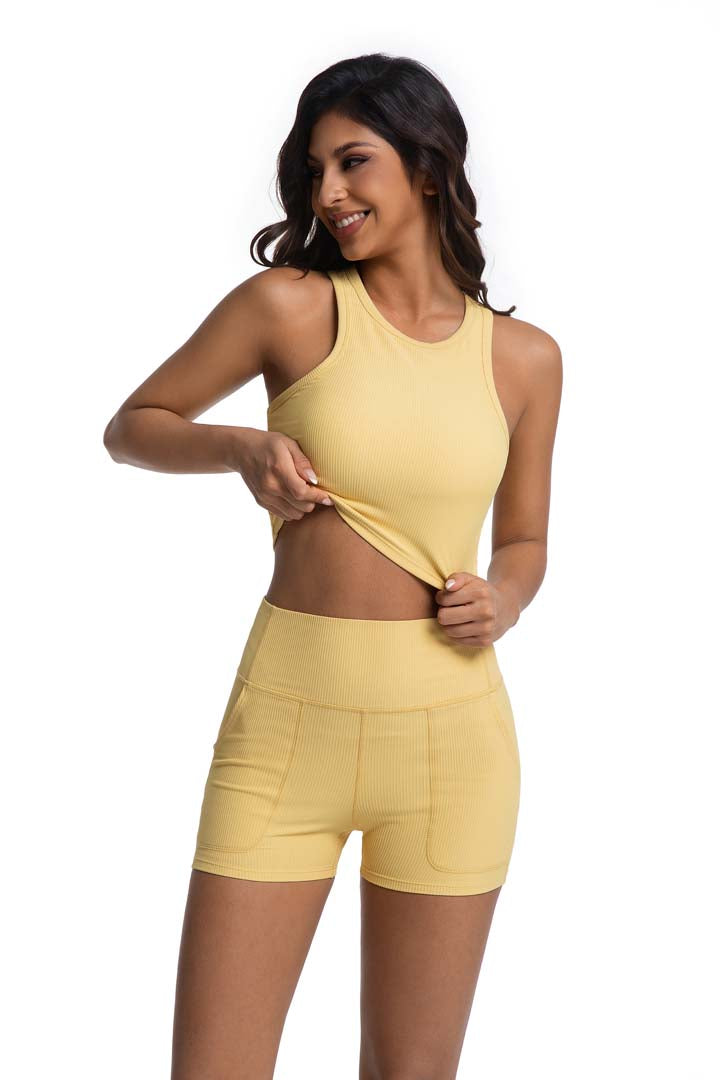 Elegant & Lightweight Cropped Yoga Set