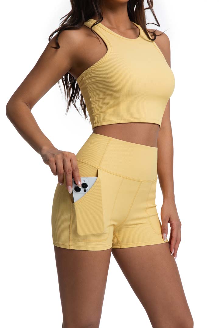 Elegant & Lightweight Cropped Yoga Set