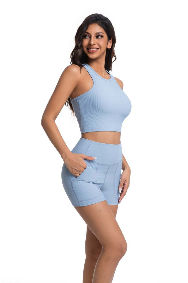 Elegant & Lightweight Cropped Yoga Set