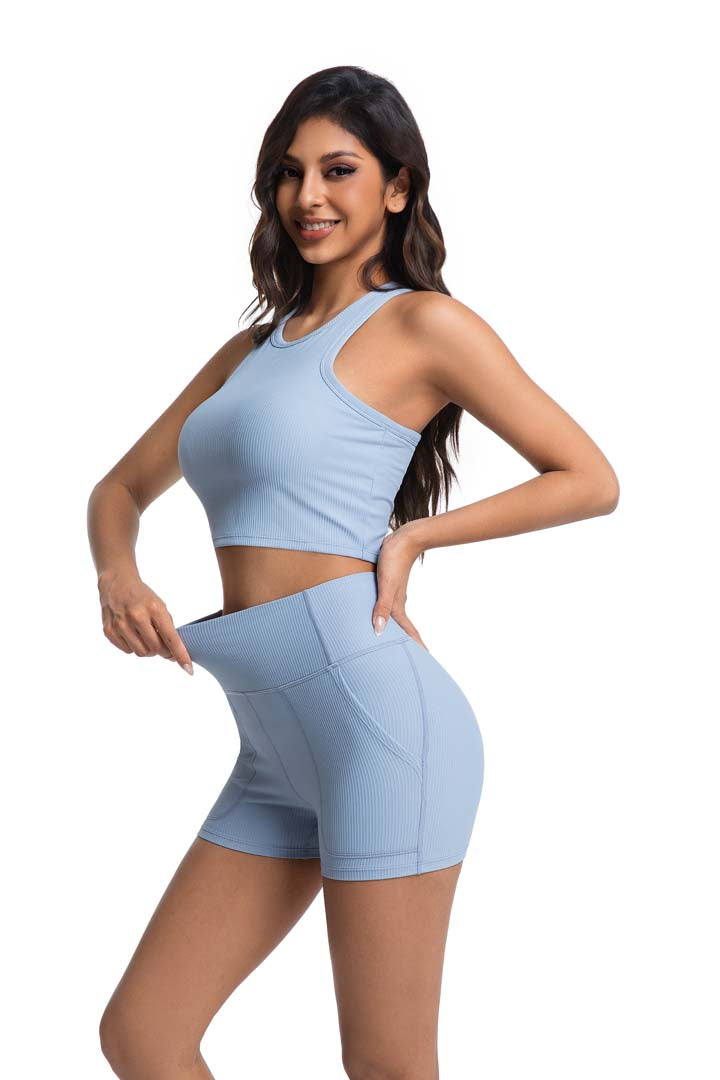 Elegant & Lightweight Cropped Yoga Set