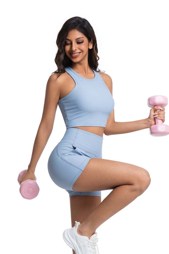 Elegant & Lightweight Cropped Yoga Set