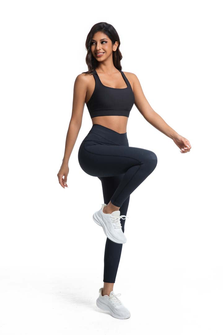 CILD YOGA High-Waisted Shaping Active Yoga Set with Backless Top