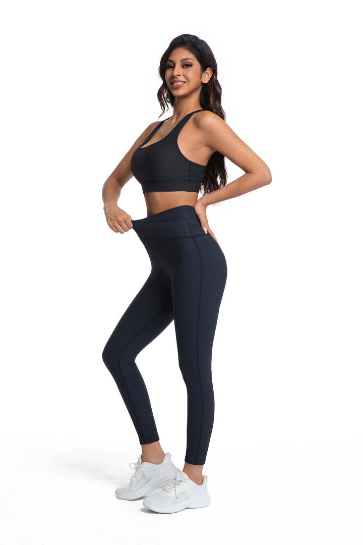 CILD YOGA High-Waisted Shaping Active Yoga Set with Backless Top