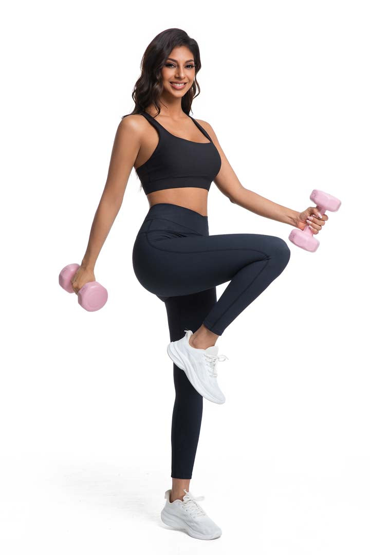 CILD YOGA High-Waisted Shaping Active Yoga Set with Backless Top