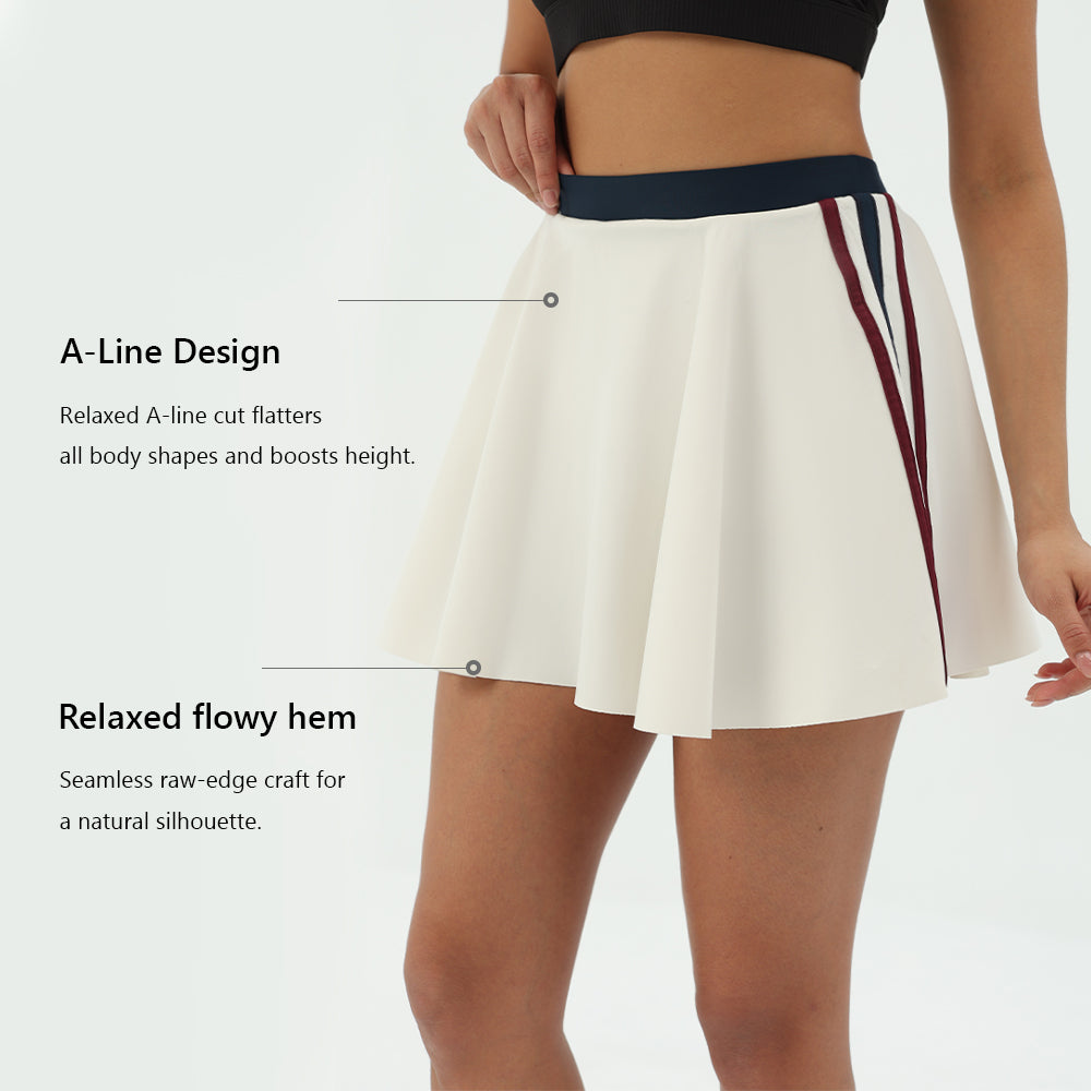 CILD Women's A-Line Tennis Skort with Built-In Shorts - image 7