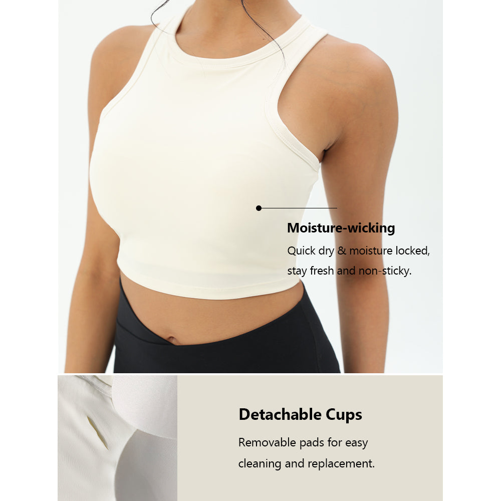 CILD Women's Racerback Tank Top with Removable Pads - image 6