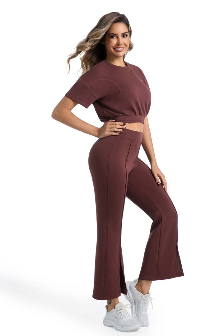 CILD YOGA Crew Neck Pullover Marching Sets