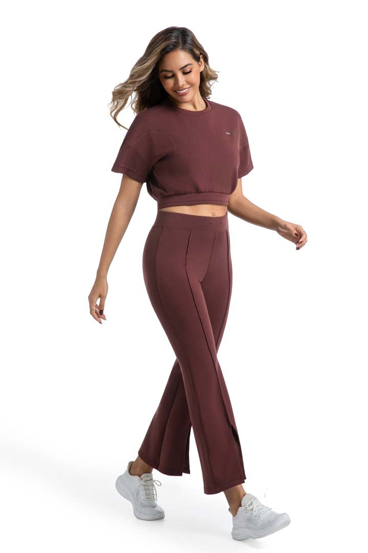 CILD YOGA Crew Neck Pullover Marching Sets