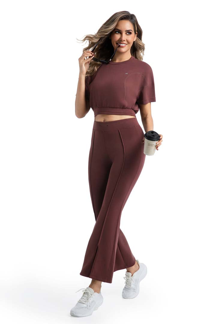 CILD YOGA Crew Neck Pullover Marching Sets