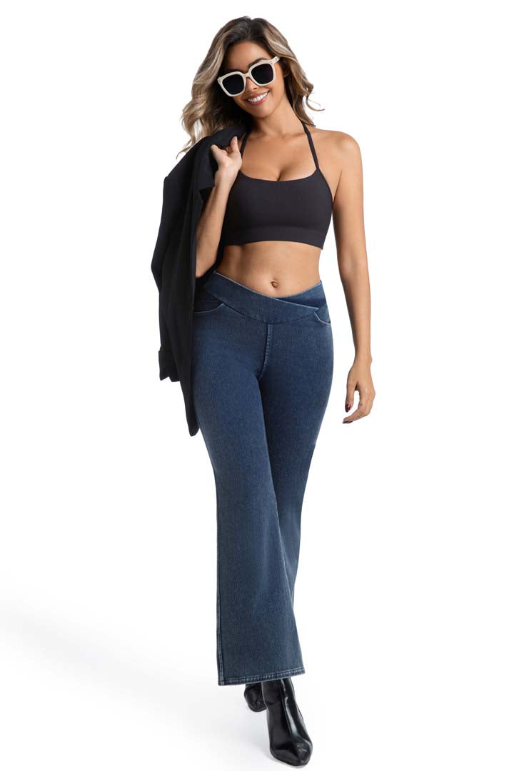 CILD YOGA Denim Shaping Activewear Set