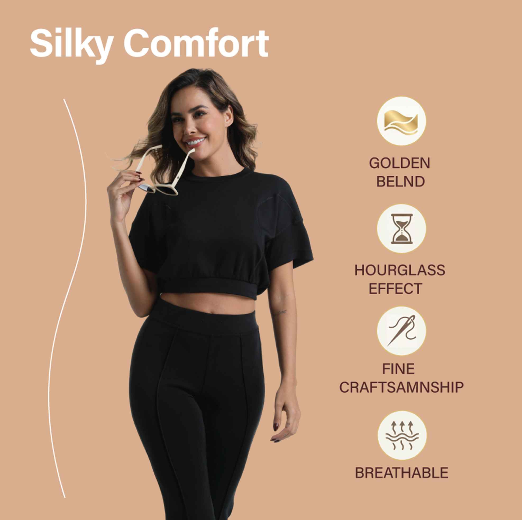 CILD YOGA Effortless Modal Flare Pants & Hoodie Co-ord Set