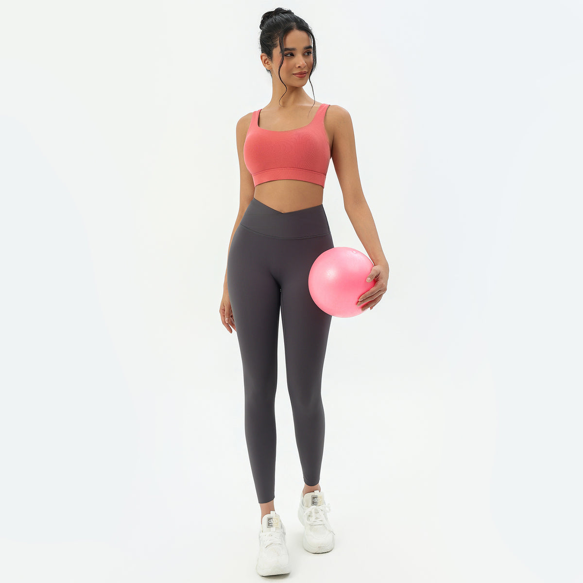 CILD Women's Crossover-Back Racerback Sports Bra - image 3