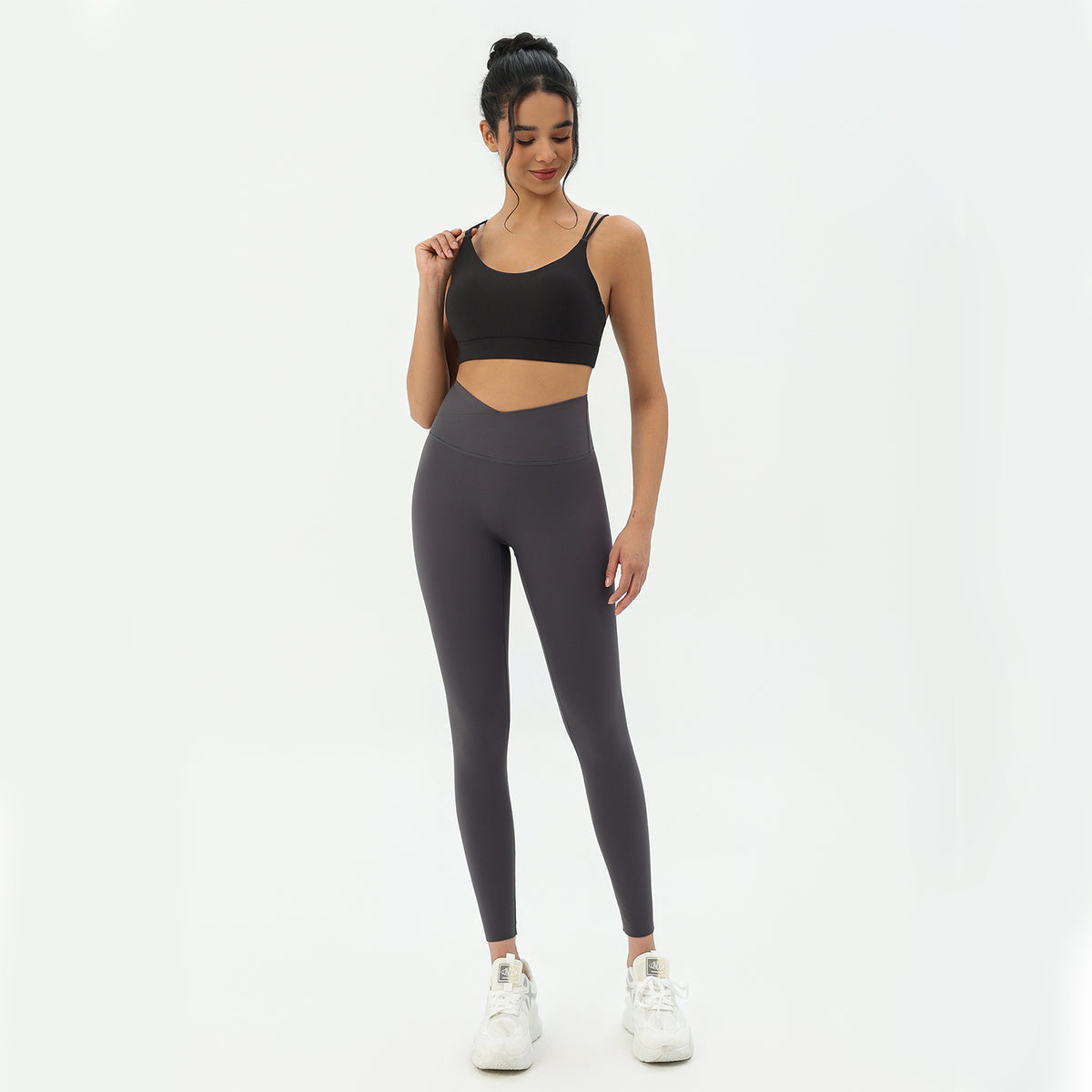 CILD Women's Crossover-Back Sports Bra | Yoga & Gym - image 3
