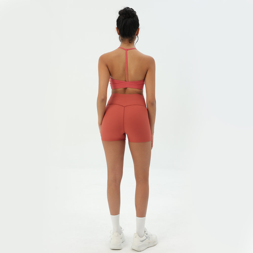 CILD Women's Ribbed High Waisted Biker Shorts - image 3