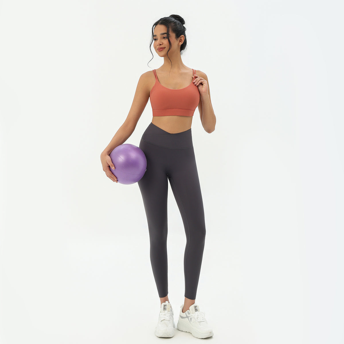 CILD Women's Crossover-Back Sports Bra | Yoga & Gym - image 11