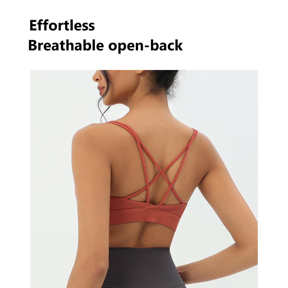 CILD Women's Crossover-Back Sports Bra | Yoga & Gym - image 15