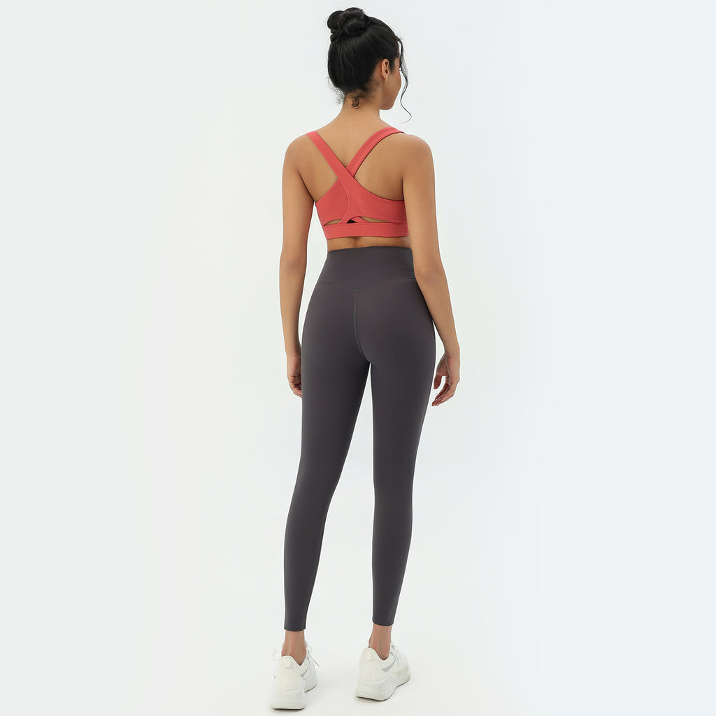 CILD Women's Crossover-Back Racerback Sports Bra - image 4